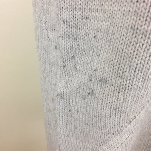 T by ALEXANDER WANG Gray Alpaca Wool Mohair Blend Loose Fit V Neck Sweater Top - Picture 8 of 10